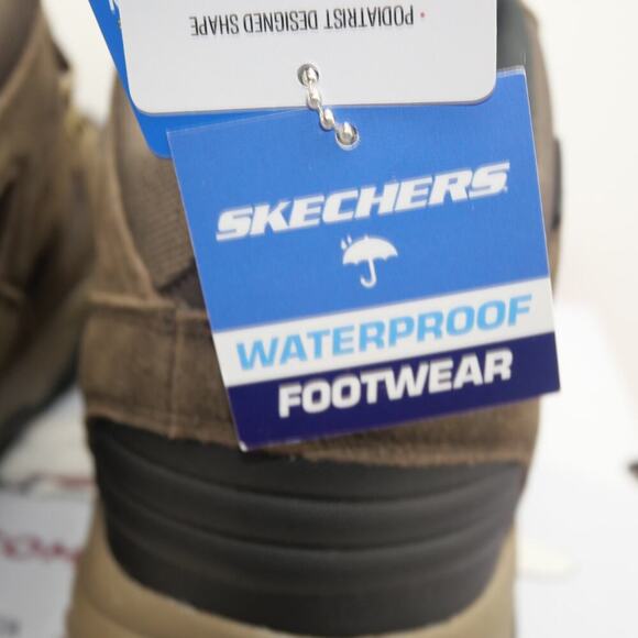 NEW Skechers Men's 13 Arch Fit Recon Beyonder WP Boots Brown Goodyear Outsoles - Picture 4 of 13